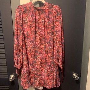 Badgley Mischka floral flowy dress